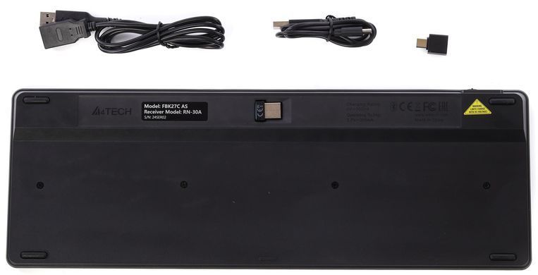 Клавіатура бездротова A4Tech FBK27C AS Black (FBK27C AS (Black)) [606100]