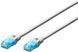 Патч-корд DIGITUS CAT 5e UTP, 10м, AWG 26/7, CCA, PVC, сірий (DK-1512-100) [109964], фото 2