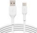 Кабель USB-A > USB-C заряджання/синхронізації Belkin 2м, 15Вт, Type-C, PVC, білий (CAB001BT2MWH) [108501], фото 3