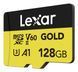 Карта пам&rsquo;яті MICRO SDXC 128GB UHS-II GOLD LEXAR (LMSGOLD128G-BNNNG) [501793], фото 1