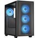 Корпус Chieftec HUNTER 3 4x120mm A-RGB, USB-C, E-ATX, без БЖ, Black (GS-03B-OP) [402972], фото 1
