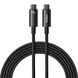 Кабель Baseus Tungsten Gold Fast Charging Data Cable Type-C to Type-C 240W 3m Black (CAWJ040201) [806507], фото 1
