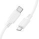 Кабель BOROFONE BX115 Lotto 60W silicone charging data cable C to C White (6941991119699) [805694], фото 3