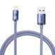 Кабель Baseus Crystal Shine Series Fast Charging Data Cable USB to iP 2.4A 1.2m Purple (CAJY000005) [802364], фото 6