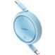 Кабель Baseus Free2Draw Mini Retractable Charging Cable Type-C to Type-C 100W 1m Galaxy Blue (P10364500311-00) [802517], фото 3