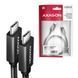 Кабель AXAGON USB-C-USB-C 3.2 Gen 2, 2m, PD 100W, 5A, 4K HD, Чорний (BUCM32-CM20AB) [503004], фото 8