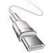 Кабель Baseus Cafule Series Metal Data Cable Type-C to Type-C 100W 1m White (CATJK-C02) [805241], фото 3