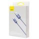 Кабель Baseus Crystal Shine Series Fast Charging Data Cable USB to iP 2.4A 1.2m Purple (CAJY000005) [802364], фото 2