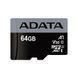Карта пам'яті microSDXC (UHS-1 U3) A-DATA Premier Pro 64Gb Class 10 V30S A2 (R-100Mb/s W85Mb/s) (adapter SD) (AUSDX64GUI3V30SA2-RA1) [806431], фото 3