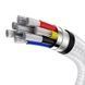 Кабель Baseus Cafule Series Metal Data Cable Type-C to Type-C 100W 1m White (CATJK-C02) [805241], фото 7
