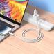 Кабель XO USB Type-C - USB Type-C (M/M), 3А, 60W, 1.2 м, White (NB-Q265B-CC.white) [604382], фото 2