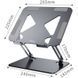 Підставка для ноутбука Laptop Stand 10-17" Aluminum Alloy Media-Tech (MT2661) [402582], фото 5