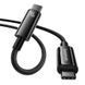 Кабель Baseus Tungsten Gold Fast Charging Data Cable Type-C to Type-C 240W 3m Black (CAWJ040201) [806507], фото 4