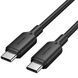 Кабель USB 2.0 Type-C M-M, 1.0 м 60W Black Nickel-Plated Vention (TRCBF) [404578], фото 1