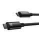 Кабель Baseus Tungsten Gold Fast Charging Data Cable Type-C to Type-C 240W 3m Black (CAWJ040201) [806507], фото 3
