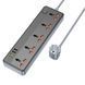 Мережевий подовжувач BOROFONE BAC5A Lord 5 position socket(PD20W/1C3A)(EU) Black (6941991111501) [802781], фото 1