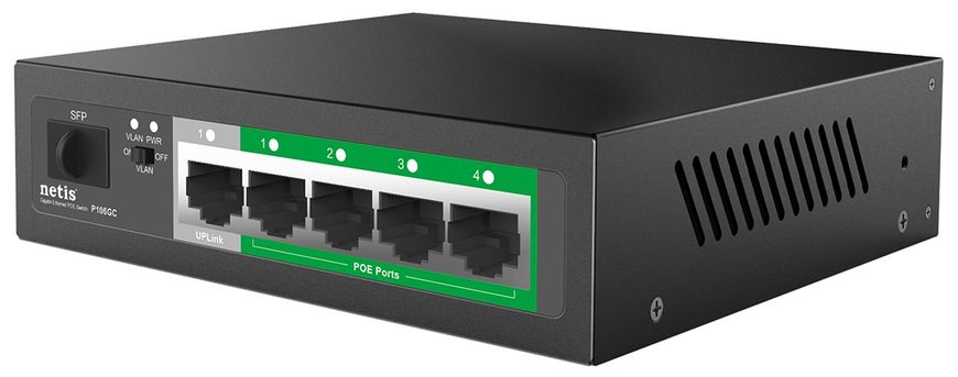 Комутатор Netis P106GC 6xGE (4xPoE (P106GC)