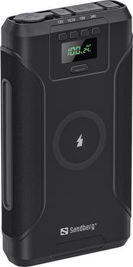 УМБ Sandberg 76800mAh Survivor DC91W PD100W,2xUSB-С+USB-A18W,Cigar Lighter120W,QI-15W,PowerThru (421-15) [404281]