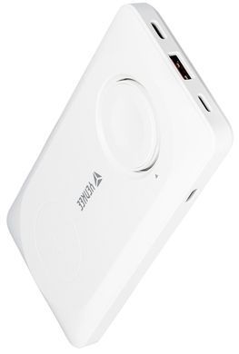 Портативний зарядний пристрій Yenkee YPB 510 - 10000 mAh PD 22,5W 3in1 Qi Wireless (White) (37000006) [201937]
