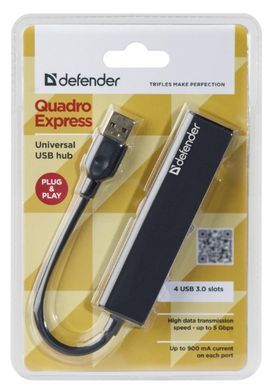 USB-хаб Defender Quadro Express USB3.0 (83204) [202311]