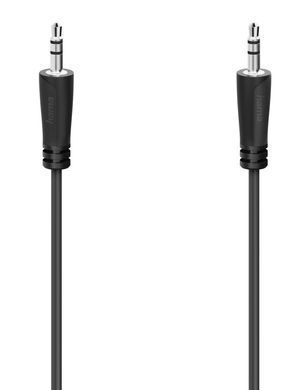 Кабель jack 3.5 > jack 3.5 (M/M) Hama 3м, чорний (00205115) [112482]