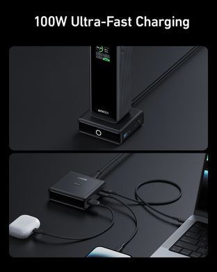 Мережевий зарядний пристрій Anker Charging Base for Anker Prime 100W Black (A1902311) [203168]