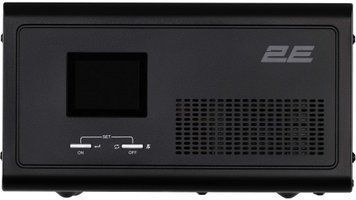 Інвертор 2E HI1000, 1000W, 12V - 230V, LCD, AVR, 2xSchuko + DC output (2E-HI1000) [103021]