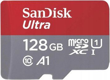 Карта пам'яті microSDXC (UHS-1) SanDisk Ultra 128Gb class 10 A1 (140Mb/s) (adapter SD) Imaging Packaging (SDSQUAB-128G-GN6IA) [805564]