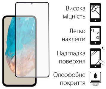 Захисне скло Dengos для Samsung Galaxy M35 5G Black Full Glue (DG-TG2P-53) [600741]