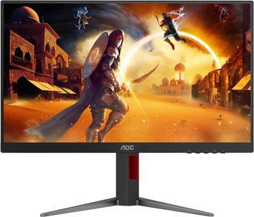 Монітор TFT 23.8" AOC, IPS, 200Гц, 2xHDMI, DP, HAS, Pivot, колонки, чорно-червоний (24G4HA) [402049]