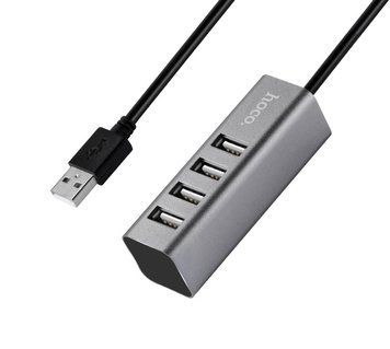 USB-хаб HOCO HB1 4USB Line machine Tarnish (6957531038139) [802746]