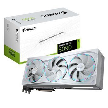 Відеокарта GF RTX 5090 32GB GDDR7 Aorus Stealth Ice Gigabyte (GV-N5090AORUSST ICE-32GD) [616600]