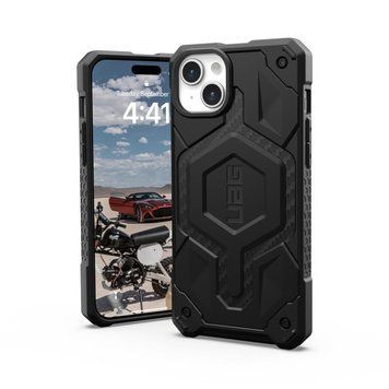 Чохол-накладка Urban Armor Gear Monarch Pro Magsafe для Apple iPhone 15 Plus Carbon Fiber (114220114242) [602149]