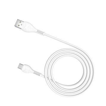Кабель HOCO X37 USB to Type-C 3A, 1m, PVC, PVC connectors, White (6931474710512) [805364]