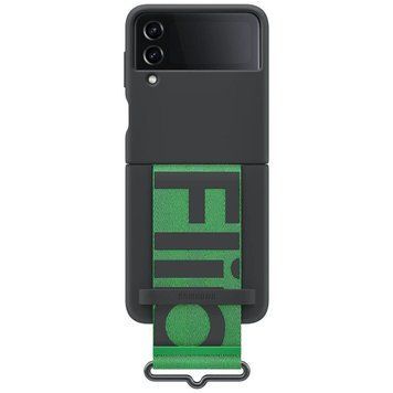 Чохол-накладка Samsung Silicone Cover with Strap для Samsung Galaxy Flip 4 SM-F721 Black (EF-GF721TBEGUA) [602392]