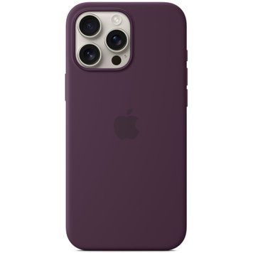 Чохол-накладка Apple Silicone Case with MagSafe для Apple iPhone 16 Pro Max Plum (MYYW3) [614588]