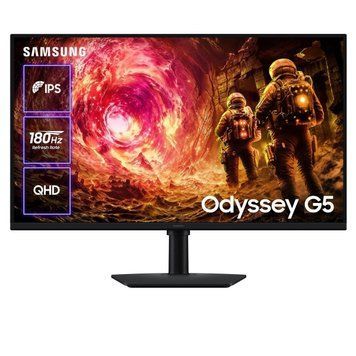 Монiтор Samsung 32" Odyssey G5 IPS Black 180Hz (LS32FG502EIXUA) [616201]