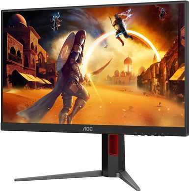 Монітор TFT 23.8" AOC, IPS, 200Гц, 2xHDMI, DP, HAS, Pivot, колонки, чорно-червоний (24G4HA) [402049]