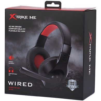 Ігрова гарнітура Xtrike ME, 2x3.5мм, XBOX/PS/PC чорно-червона (HP-312) [401812]
