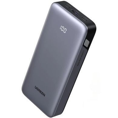 УМБ Ugreen 20000mAh 30W PD/QC, USB-A, 2xUSB-С (PB532) Gray (55989B) [405668]