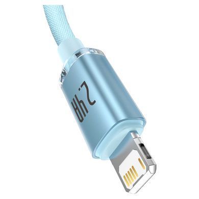 Кабель Baseus Crystal Shine USB - Lightning (M/M), 2.4A, 2 м Sky Blue (CAJY001203) [604330]