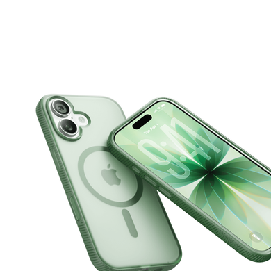 Чохол Belkin для iPhone 17, Magnetic Protective Grip, Sage (MSA034HQSE) [111895]