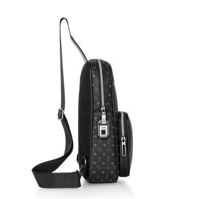 Сумка WIWU Master Fingerprint Lock Crossbody Bag Black (6976195096064) [806449]
