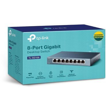 Комутатор некерований, мережеве обладнання, TP-LINK (TL-SG108) [500941]