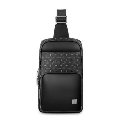 Сумка WIWU Master Fingerprint Lock Crossbody Bag Black (6976195096064) [806449]