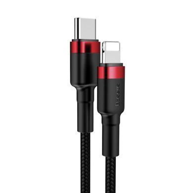 Кабель Baseus Cafule Cable Type-C to iP PD 20W 1m Red+Black (CATLKLF-91) [802568]