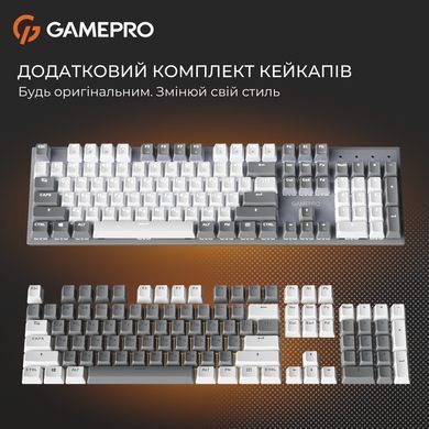 Клавіатура GamePro Genesis Metallic Outemu Red Swithes USB Gray (MK144G) [615509]