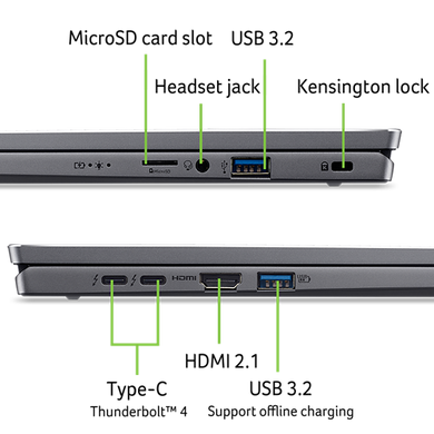 Ноутбук Acer Swift Go 16 SFG16-72-53VK Steel Gray (NX.KYAEU.001) [202335]