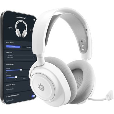 Ігрова гарнітура SteelSeries Arctis Nova 7P Gen 2 Wireless White PC/PS/SW/MAC/MOB (61745) [405039]