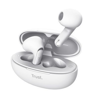 Навушники TWS Trust Yavi Earphones BT 5.3, ENC, SBC, Mic, Білий (25173_TRUST) [107465]